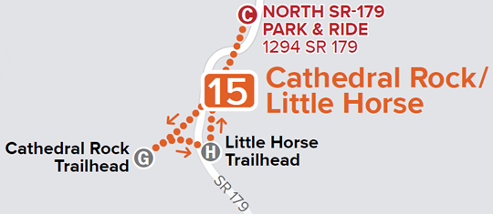 Route 15 - Cathedral Rock/Little Horse