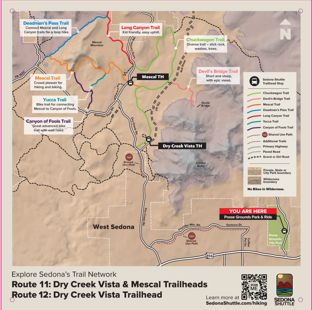 Dry Creek MAP Vista and Mescal Trailheads